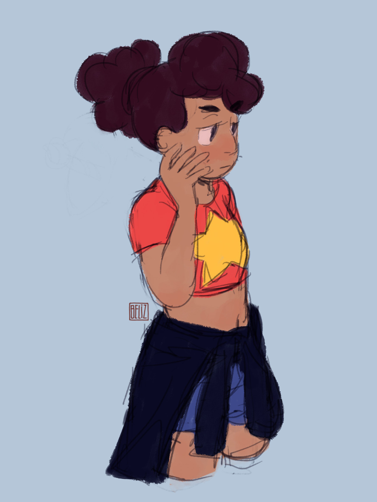 i totally forgot this stevonnie drawing i doodled when i was watching the new ep