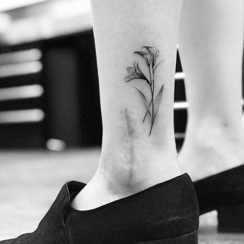 Tattoo Tagged With Flower Small X Ray Lily Single Needle Calla Lily Tiny Ankle Ifttt Little Nature Medium Size Other Jayshin Inked App Com