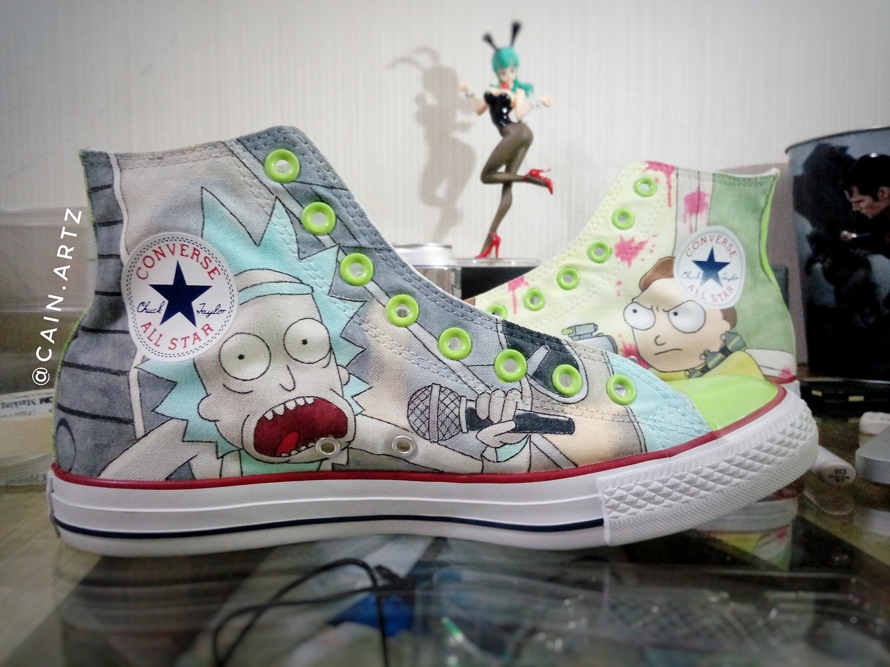 Excrement Suitable Attend cain-junkyard - Rick and Morty sneakers y'all!!!Made in Chile,...