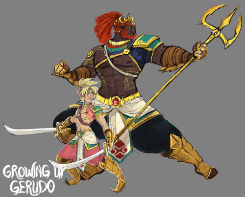 growingupgerudo - BOTW Voe armor GUG Link and Ganondorf from the...