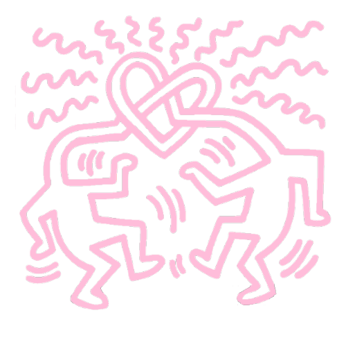 roseperfume - i just found a few pieces of art from keith haring...