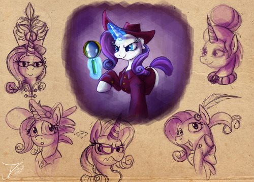 awthredestim - I also did a few doodles for Rarity Day, which was...
