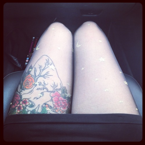 witch-of-the-diaspora - Riding shotgun. Spangly tights from...