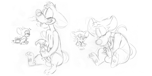 an old unfinished sequence of Pinky getting off <3