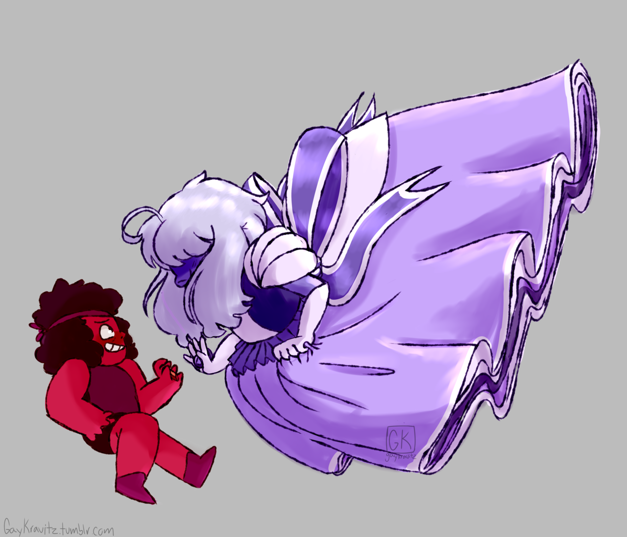 my version of a padparadscha + sapphire fusion, lilac sapphire.