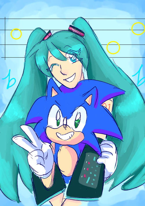 scribblehooves - Broke - Vocaloid is associated with SegaWoke - Sonic and Miku are related Bonus - 