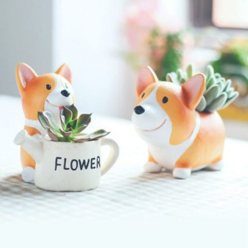 curatepop - Adorable Cactus Corgi Planter - From All About...