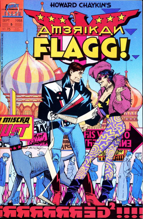 travisellisor - the cover to Howard Chaykin’s American Flagg!...