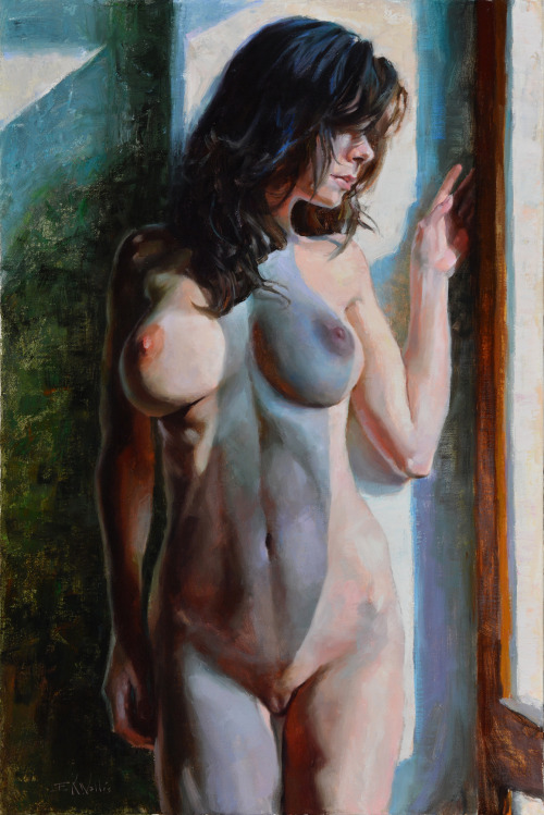 wilsonartsales - The View 30x20in. oil on canvas. Eric Wallis...