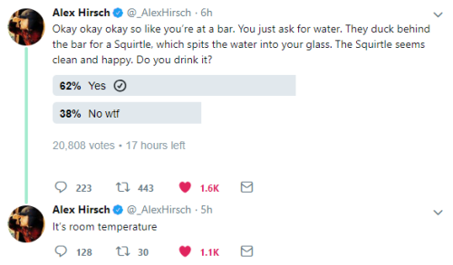 anistarrose:Alex Hirsch conducting the most vital of research