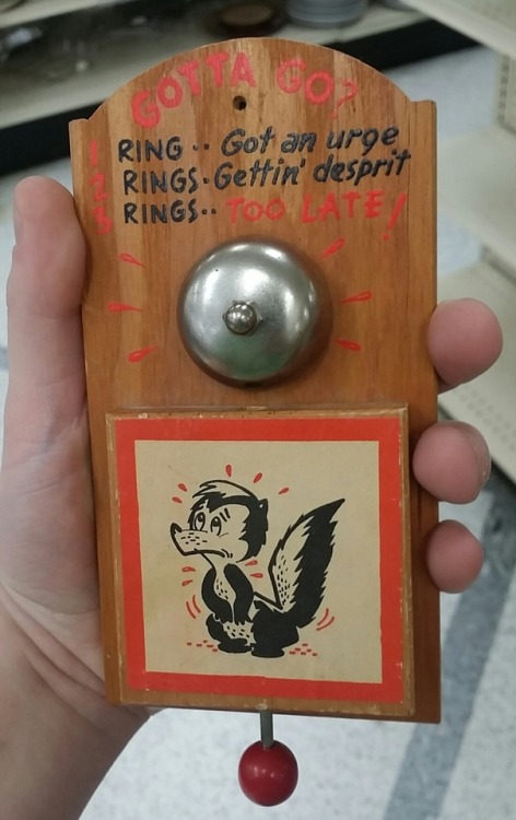 shiftythrifting - Desperate toilet skunk bell came home from the...
