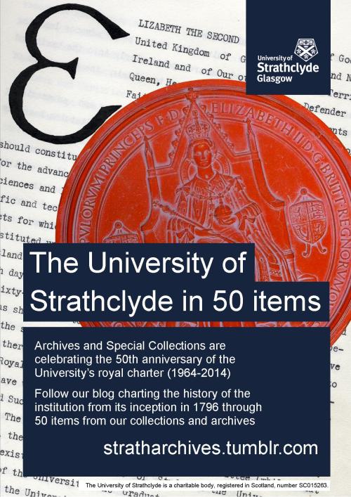 Poster for The University of Strathclyde in 50 items project