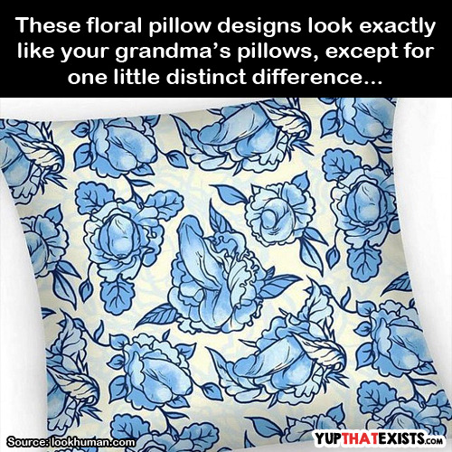 yup-that-exists - Floral Dick PillowsAt first glance these are...