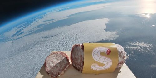 baylen:space-pics:Space Salami - The first ever salami...