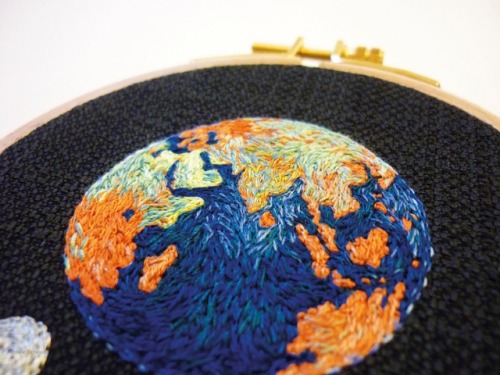 eggpuffs - sosuperawesome - Solar System and Planets Embroidery,...