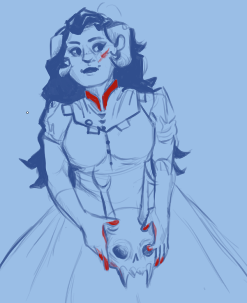 candycrow - i love aradia, so here’s a little doodle in my brain...