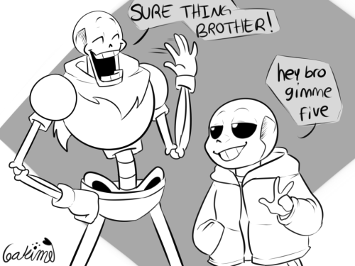 gakime - Gimme “five”Dumb but clever sans, Papyrus does not...