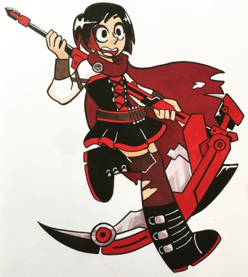 cyborg-sabi - My first day of Inktober was this lovely Ruby...