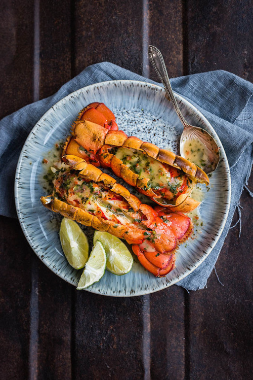hoardingrecipes - Grilled lobster tails with coriander and...