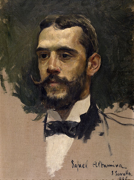 toanunnery:Portrait of Rafael Altamira y CreveaJoaquin de...