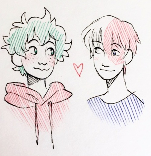 harveychan:some tododeku doodles also