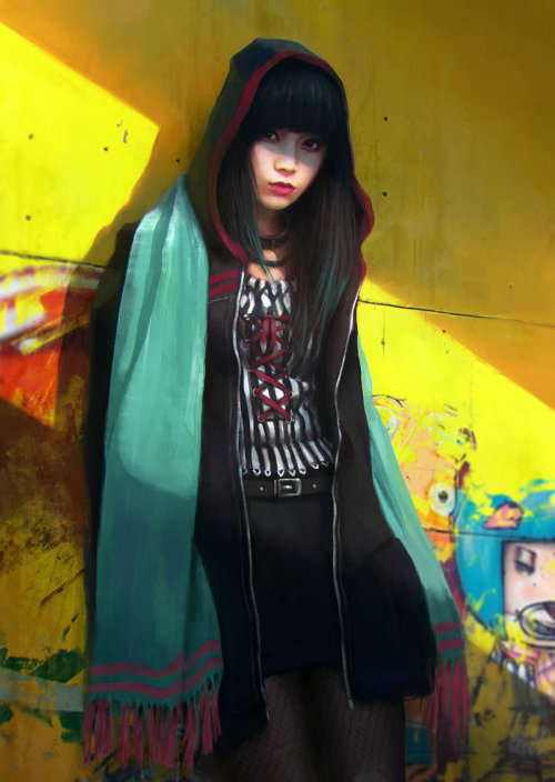 lohrien:Little Black Riding Hood by JonasDeRo