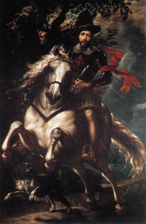 artist-rubens - Equestrian Portrait of Giancarlo Doria, 1606,...