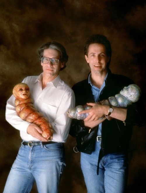 vintagegeekculture - David Cronenberg and Clive Barker.