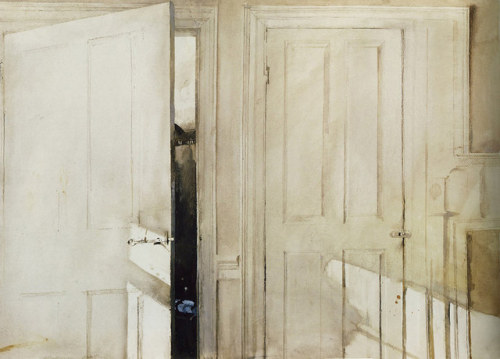aubreylstallard - Andrew Wyeth, Open and Closed, 1964