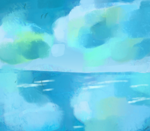 Here is a super sketchy brush study inspired by @everydaylouie !