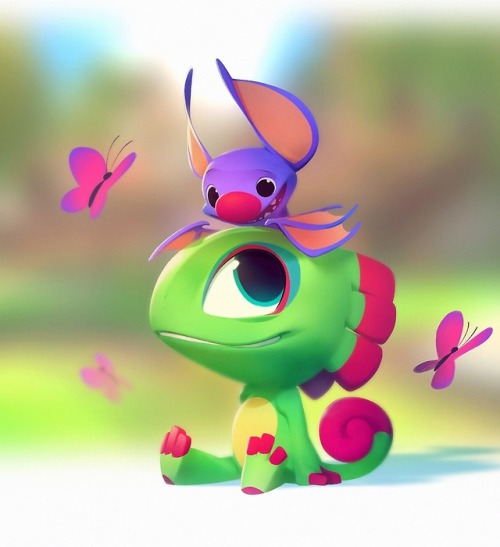 Erika and I have a little crush on Yooka Laylee on the...