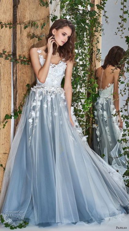 (via Papilio 2018 Wedding Dresses — “Wonderland” Bridal...