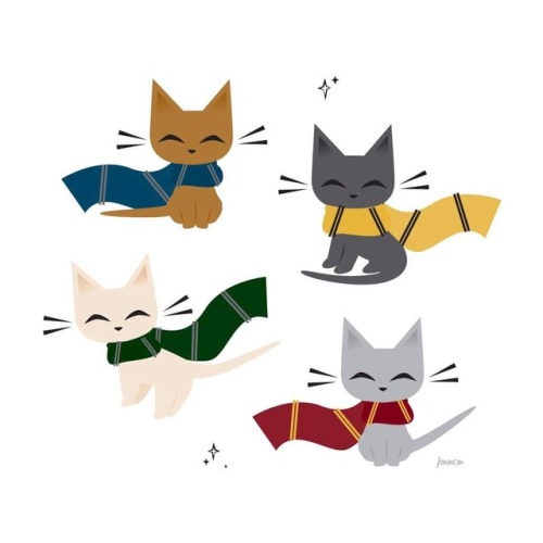 kmmcm - Hogwarts kittens Instagram | kmmcmdraws