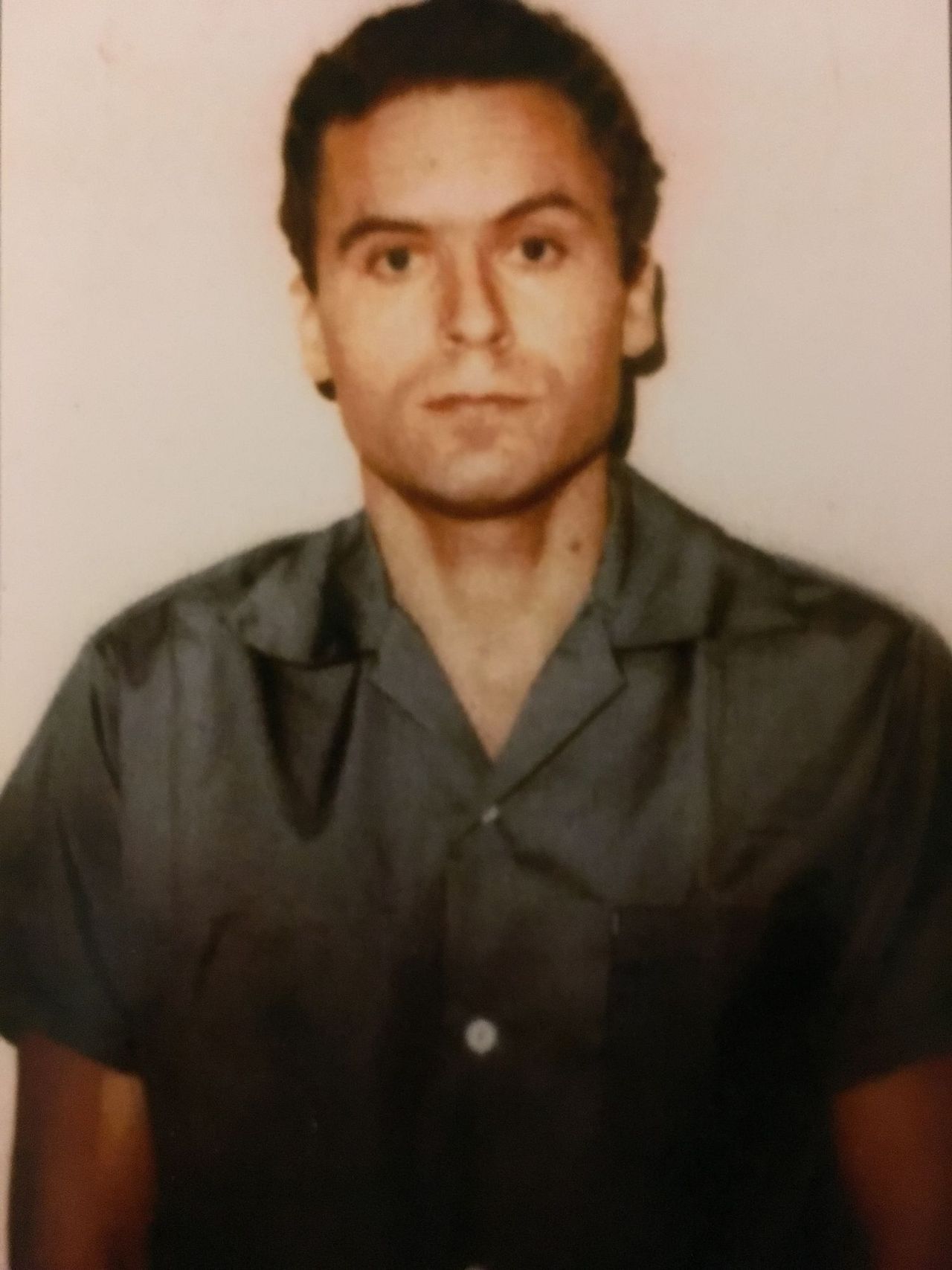Ted Bundy first death row picture taken when he arrived at Florida