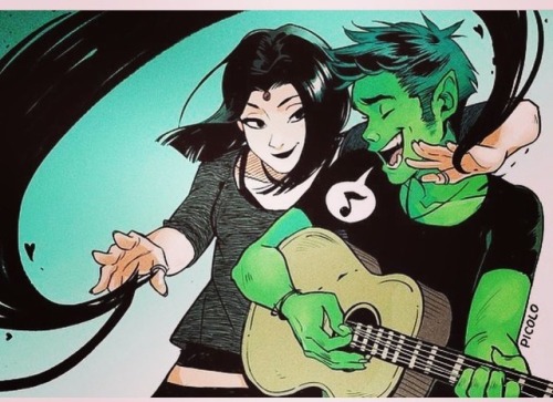 Made for eachother #raven #beastboy #dccomics #teentitans...