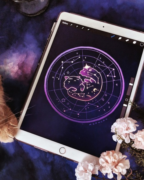 moonxchu - constellation cat familiar featuring akki’s...