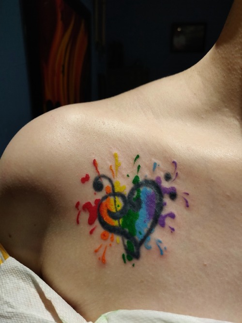 rainbow tattoo on Tumblr