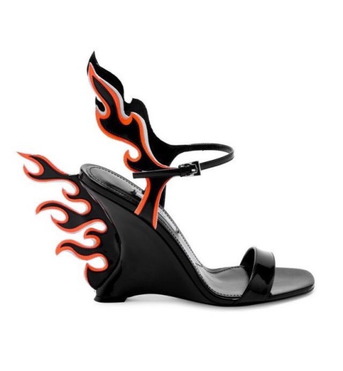 thescorpiosfinest - prada flame wedge heels s/s 2012