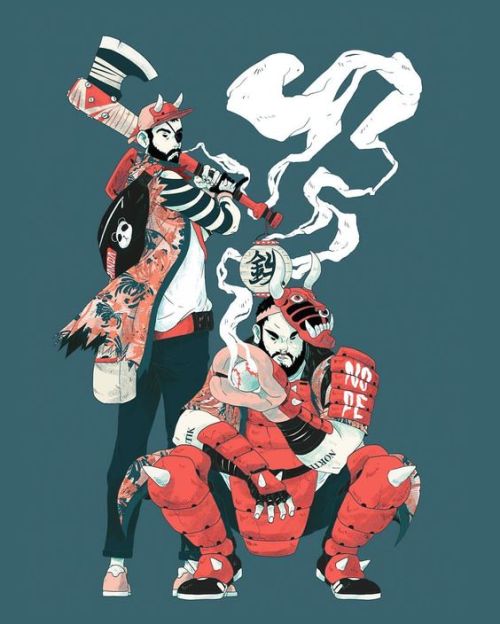astromech-punk - Street Samurai by Jordi Ros@qliteratti this...