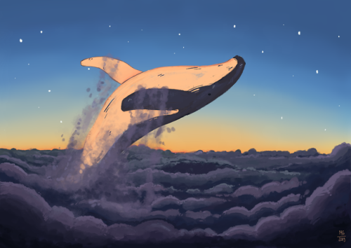 marusagorjup - Personal work, Whale, 2019.I had this idea last...