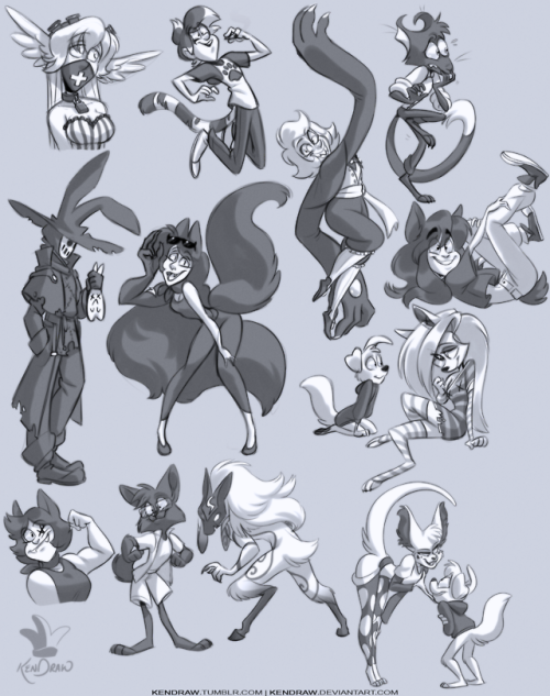 Today’s sketch stream commissions. I had a lot of fun...
