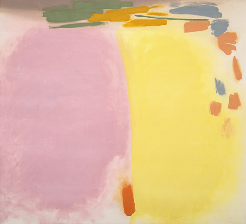 ladyburde - Friedel Dzubas, Pink Orange Yellow, c. 1975, Magna on...