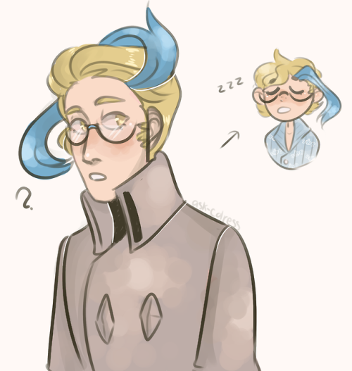 ask-colress - My hair doesn’t really.. go down. (It does, but we...