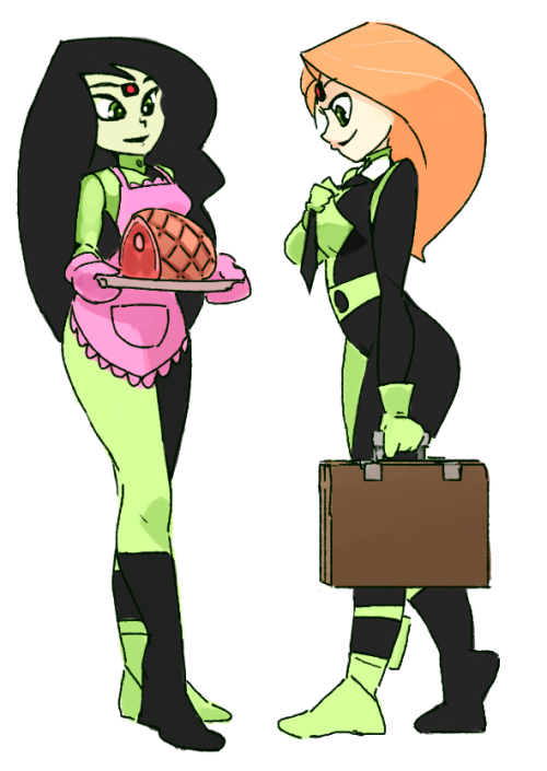 narplebutts - remember how Drakken put Shego in a pink apron and...