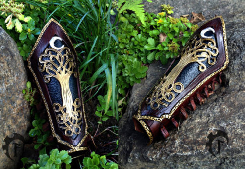 worldofcelts - Tree of life armguard by FeralCrafter
