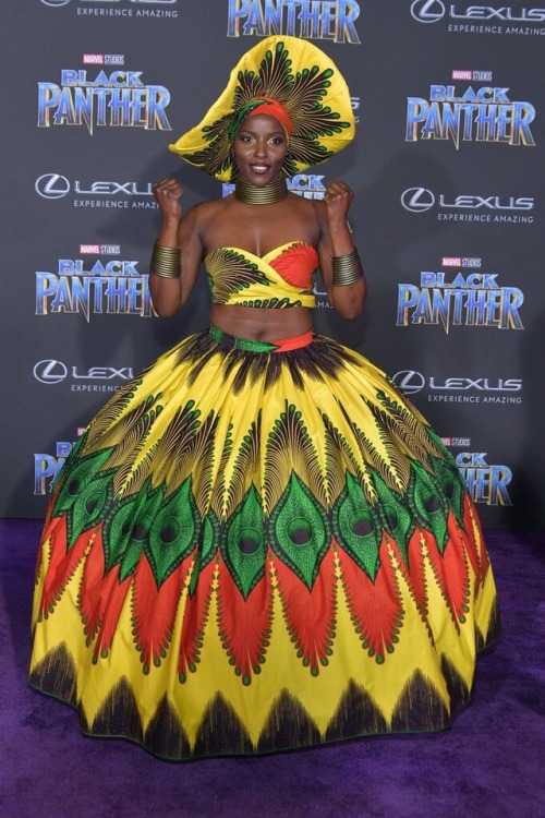 fuckrashida:Everyone at the premiere of Black Panther looked...