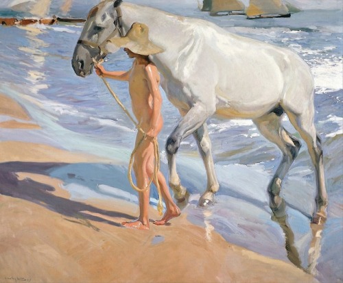 fleurdulys - The Horse’s Bath - Joaquin Sorolla