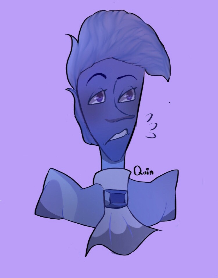 blue zircon except she’s a lil purple because i’m an idiot