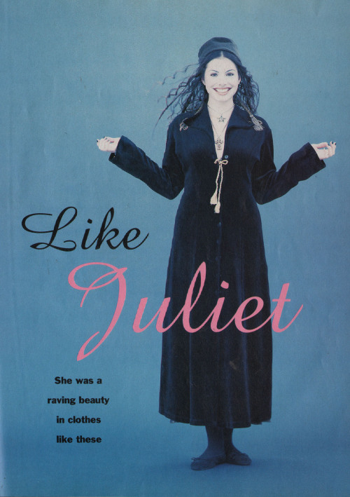 full-o-sass:“Like Juliet” fashion spread from Sassy, September...