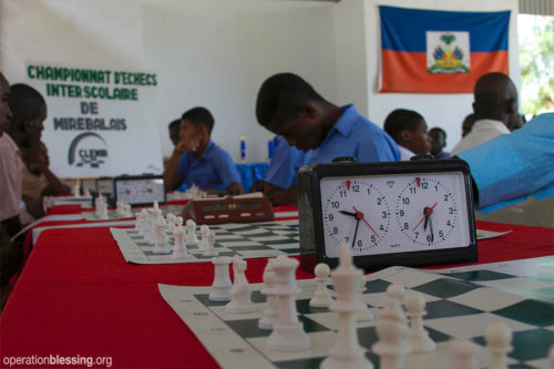 operationblessing - Haiti – Students face their opponents in...